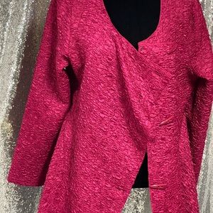 Peplum jacket with snap buttons size medium